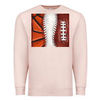 Pale Pink baseball and basketball and football tumbler tbs Premium Sweatshirt - TumblerDesignByShophia