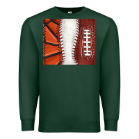 Sports Green baseball and basketball and football tumbler tbs Premium Sweatshirt - TumblerDesignByShophia