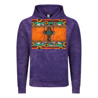 Cloud Purple sunflowers cross aztec pattern Vintage Hoodie - Jasminsmagicworld