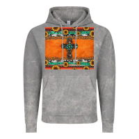 Cloud Rock sunflowers cross aztec pattern Vintage Hoodie - Jasminsmagicworld
