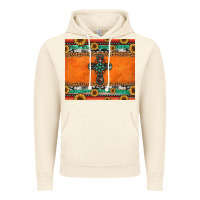 Vintage Artic sunflowers cross aztec pattern Vintage Hoodie - Jasminsmagicworld