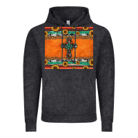 Sunflowers Cross Aztec Pattern Vintage Hoodie | Teevron
