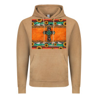 Vintage Camel sunflowers cross aztec pattern Vintage Hoodie - Jasminsmagicworld