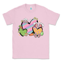 Bubblegum Pink easter hearts Classic Tee - MaliasSmallBusiness