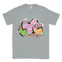 Heather Grey easter hearts Classic Tee - MaliasSmallBusiness