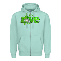 Seafoam love st patricks gnome Zipper Hoodie - Jasminsmagicworld