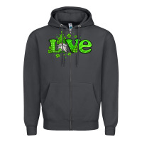 Smoke love st patricks gnome Zipper Hoodie - Jasminsmagicworld