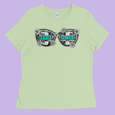 Girl Boss Ladies Tee Designed By Sublimationcraftshop