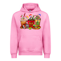 Fuchsia Pink Mexico Coffee Cups Urban Hoodie - FaDigitalArtStudio
