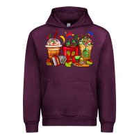 Mauve Wine Mexico Coffee Cups Urban Hoodie - FaDigitalArtStudio