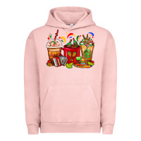 Pigment Salmon Mexico Coffee Cups Urban Hoodie - FaDigitalArtStudio