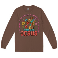 Chestnut in the waiting there was jesus Long Sleeve Tee - MaliasSmallBusiness