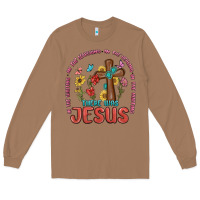 Toasted Coconut in the waiting there was jesus Long Sleeve Tee - MaliasSmallBusiness