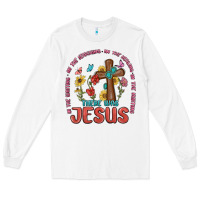 White in the waiting there was jesus Long Sleeve Tee - MaliasSmallBusiness