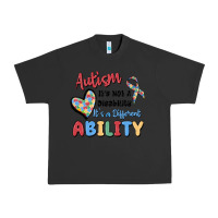 Pigment Black autism it's not a disability it's a different abil Urban Heavy Tee - MaliasSmallBusiness