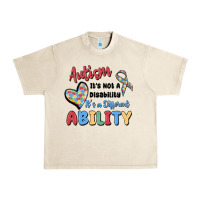 Sandshell autism it's not a disability it's a different abil Urban Heavy Tee - MaliasSmallBusiness