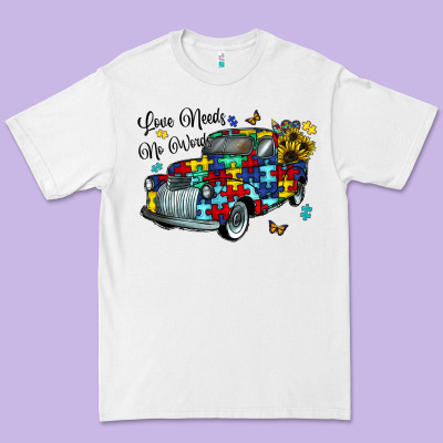 Love Needs No Words Premium Tee Designed By Cowhidedigitalart