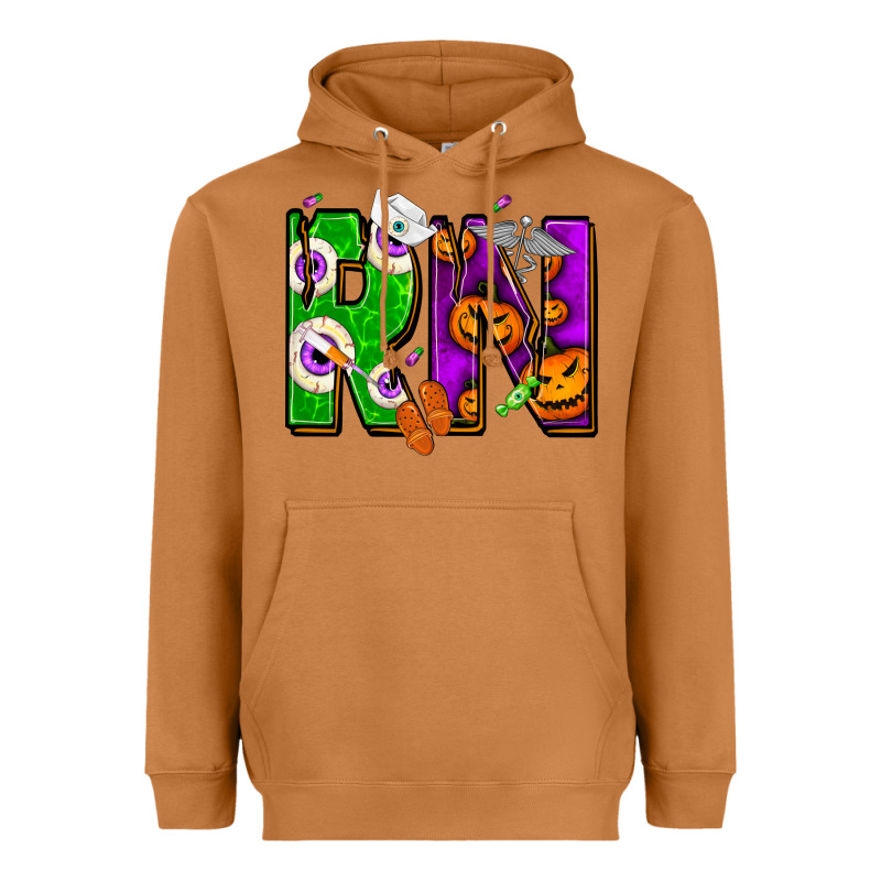 Halloween Rn Registered Nurse Heavyweight Hoodie by NancyCooperArtShop | Teevron