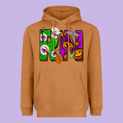 Halloween Rn Registered Nurse Heavyweight Hoodie Designed By Nancycooperartshop