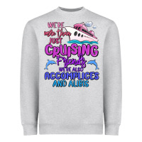 Heather Grey we're more than just cruising friends Heavyweight Sweatshirt - MaliasSmallBusiness