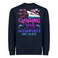 Navy we're more than just cruising friends Heavyweight Sweatshirt - MaliasSmallBusiness