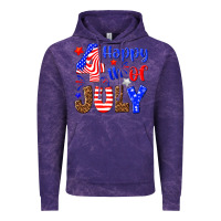 Cloud Purple happy 4th of july Vintage Hoodie - NancyCooperArtShop