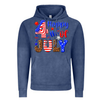 Vintage Denim happy 4th of july Vintage Hoodie - NancyCooperArtShop