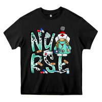 Black nurse Heavy Core Tee - RacoonDesign