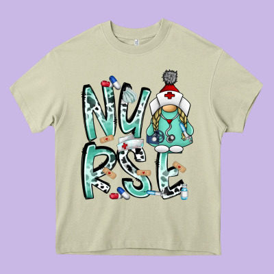 Nurse Heavy Core Tee Designed By Racoondesign