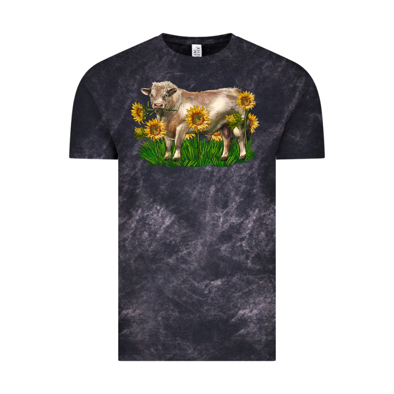 Charolais Bull With Sunflowers Vintage Tee by LillyAllenDesigns | Teevron