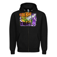Black creep it real Zipper Hoodie - BarkalooDesign