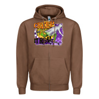 Chestnut creep it real Zipper Hoodie - BarkalooDesign