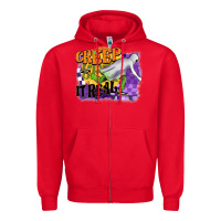 Red creep it real Zipper Hoodie - BarkalooDesign