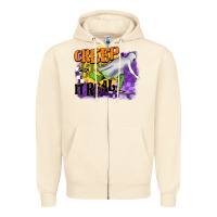 Sandshell creep it real Zipper Hoodie - BarkalooDesign