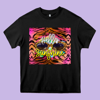 Hello Sunshine Heavy Core Tee Designed By Barkaloodesign