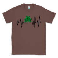 Chestnut shamrock heartbeat Classic Tee - MaliasSmallBusiness