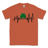 Copper shamrock heartbeat Classic Tee - MaliasSmallBusiness