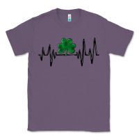 Lavender shamrock heartbeat Classic Tee - MaliasSmallBusiness