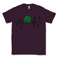 Plum shamrock heartbeat Classic Tee - MaliasSmallBusiness
