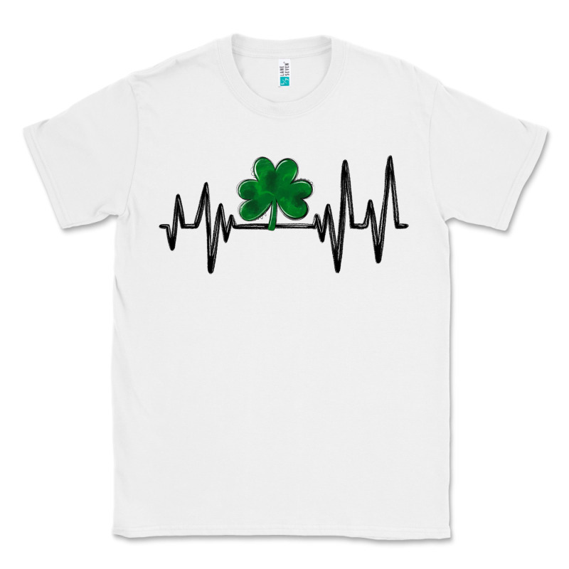 Shamrock Heartbeat Classic Tee by MaliasSmallBusiness | Teevron