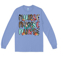 Colony Blue nurse nurse nurse Long Sleeve Tee - NancyCooperArtShop