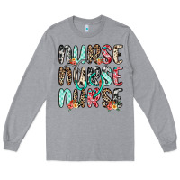 Heather Grey nurse nurse nurse Long Sleeve Tee - NancyCooperArtShop