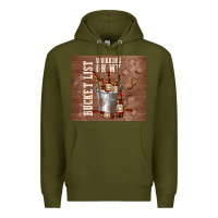 Army Green working on my bucket list Premium Hoodie - TumblerDesignByShophia