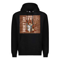 Black working on my bucket list Premium Hoodie - TumblerDesignByShophia