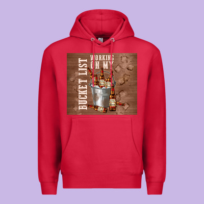 Working On My Bucket List Premium Hoodie Designed By Tumblerdesignbyshophia