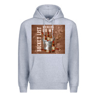 Heather Grey working on my bucket list Premium Hoodie - TumblerDesignByShophia
