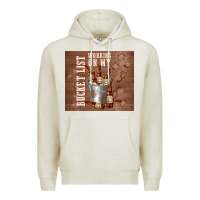 Oatmeal Heather working on my bucket list Premium Hoodie - TumblerDesignByShophia