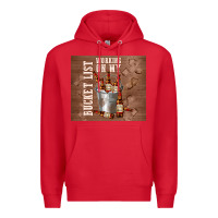 Red working on my bucket list Premium Hoodie - TumblerDesignByShophia