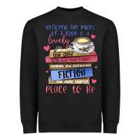 Black between the pages of a book is lovely place to be Heavyweight Sweatshirt - MaliasSmallBusiness