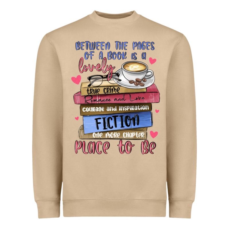 Between The Pages Of A Book Is Lovely Place To Be Heavyweight Sweatshirt by MaliasSmallBusiness | Teevron